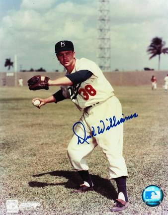 Dick Williams Autographed Brooklyn Dodgers 8" x 10" Photo