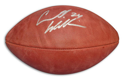 Carnell "Cadillac" Williams Autographed NFL Football
