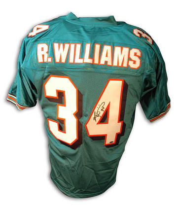Ricky Williams Autographed Miami Dolphins Teal Jersey
