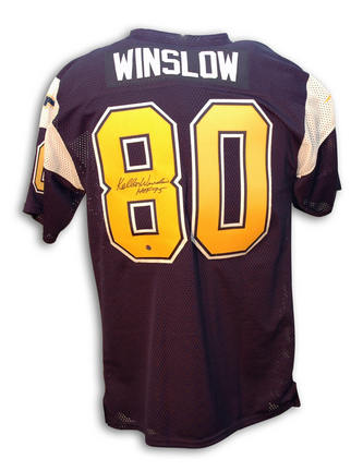 Kellen Winslow Autographed San Diego Chargers Throwback Jersey with "HOF 95" Inscription