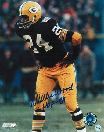 Willie Wood Green Bay Packers Autographed 8" x 10" Photograph Inscribed "HOF 89" (Unframed)