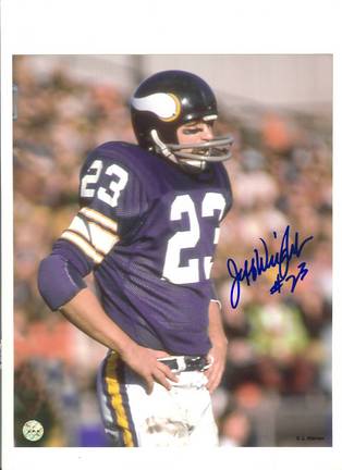 Jeff Wright Minnesota Vikings Autographed 8" x 10" Photograph with "#23" Inscription (Unframed)