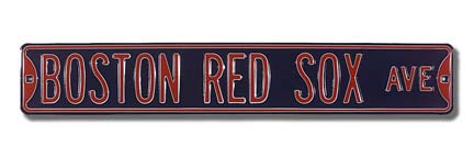 Steel Street Sign:  "BOSTON RED SOX AVE"