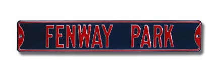 Steel Street Sign:  "FENWAY PARK"