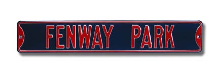 Steel Street Sign:  "FENWAY PARK"