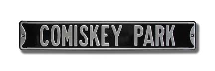 Steel Street Sign: "COMISKEY PARK"