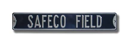 Steel Street Sign: "SAFECO FIELD"