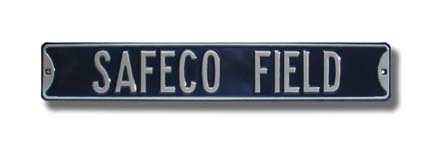 Steel Street Sign: "SAFECO FIELD"