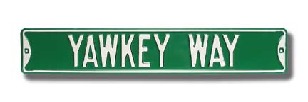 Steel Street Sign: "YAWKEY WAY"
