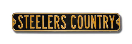 Steel Street Sign:  "STEELERS COUNTRY"