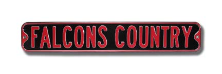 Steel Street Sign: "FALCONS COUNTRY"