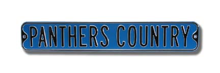 Steel Street Sign: "PANTHERS COUNTRY"