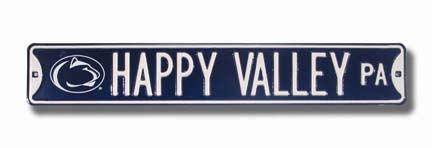 Steel Street Sign: "HAPPY VALLEY, PA" with Logo