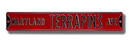 Steel Street Sign: "MARYLAND TERRAPINS AVE"