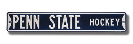 Steel Street Sign: "PENN STATE HOCKEY"