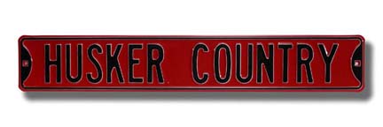 Steel Street Sign: "HUSKER COUNTRY"