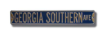 Steel Street Sign:  "GEORGIA SOUTHERN AVE"