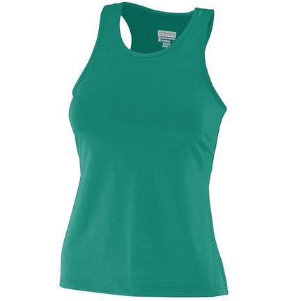 Ladies Poly/Spandex Solid Racerback Tank from Augusta Sportswear (2X-Large)