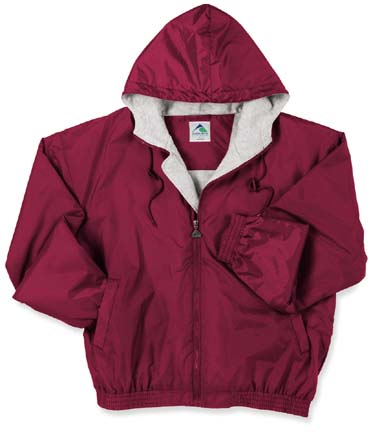 Adult Hooded Fleece Lined Taffeta Jacket From Augusta Sportswear