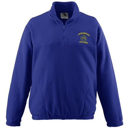 Youth Chill Fleece Half-Zip Pullover Jacket from Augusta Sportswear