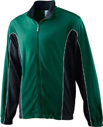 Adult Brushed Tricot Color Block Jacket (2X-Large) from Augusta Sportswear