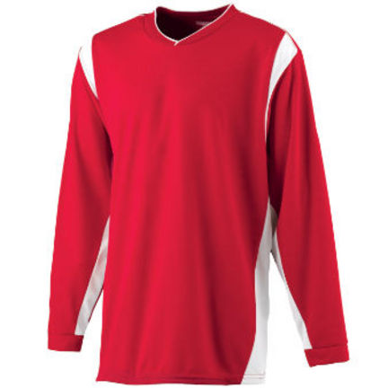Youth Wicking Long Sleeve Warm Up Shirt from Augusta Sportswear