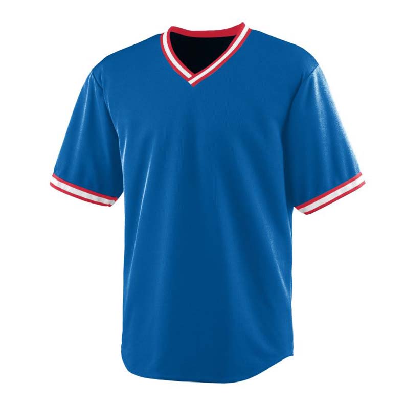 Adult Wicking V-Neck Baseball Jersey (3X-Large) from Augusta Sportswear