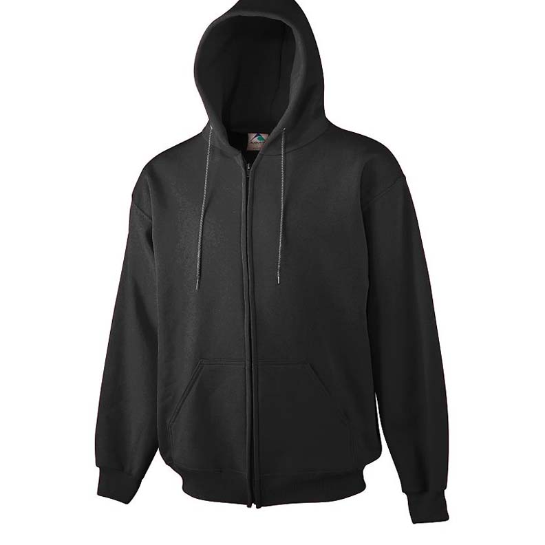 Adult Heavyweight Zip Front Hooded Sweatshirt, Dark Colors From Augusta Sportswear