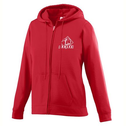 Ladies Wicking Fleece Full Zip Hooded Sweatshirt from Augusta Sportswear