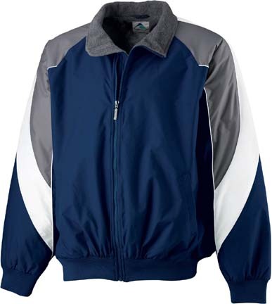 Youth Tri-Color Fleece Lined Nylon Jacket from Augusta Sportswear