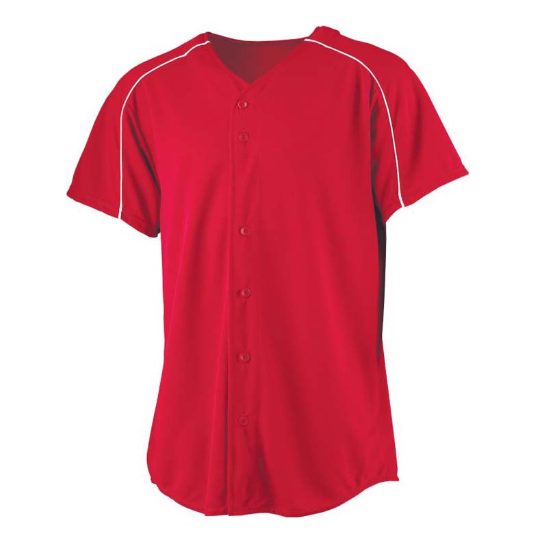 Wicking Button Front Baseball Jersey (2X-Large) from Augusta Sportswear