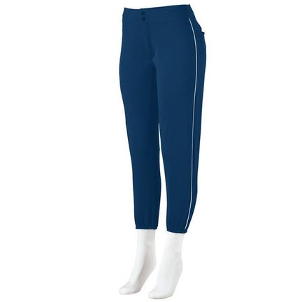 Ladies Low-Rise Softball Pants with Piping from Augusta Sportswear