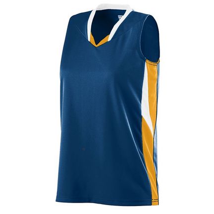 Girls Wicking Duo Knit Attack Jersey / Tank Top from Augusta