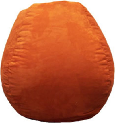 Pumpkin Faux Suede Bean Bag Chair