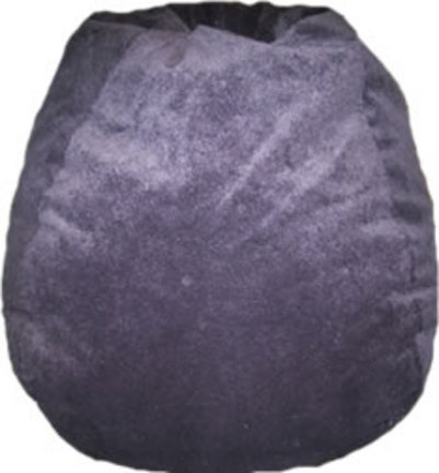 Ebony Faux Suede Bean Bag Chair