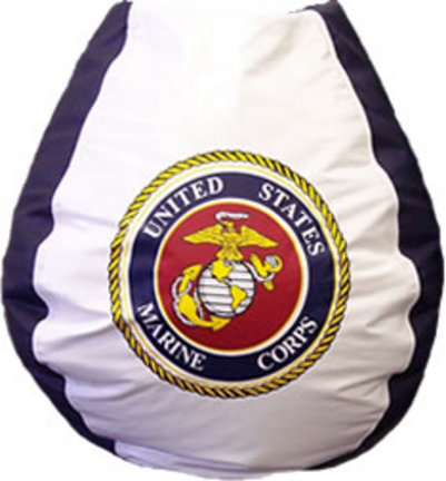 U.S. Marines Vinyl Bean Bag Chair