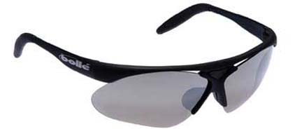 Action Sport Parole Sunglasses with Matte Black Frames and A-SES Lens Set TNS Gun, Vermillon, Dark Cinnamon, Clear Lenses from Bolle