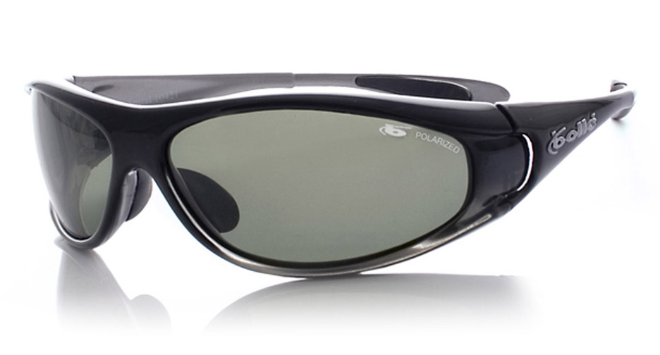 Spiral Sport Sunglasses with 3D Smoke Frame and Polarized Axis Oleo AF Lenses from Bolle