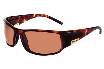 King Sport Collection Sunglasses (Dark Tortoise Frame and Polarized A-14 Oleo AF Lenses) from Bolle