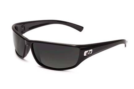 Python Sport Collection Sunglasses (Shiny Black Frame and Polarized TNS Oleo AF Lenses) from Bolle
