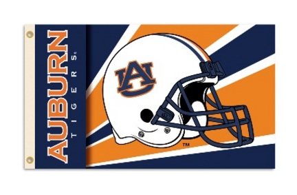Auburn Tigers Helmet Premium 3' x 5' Flag