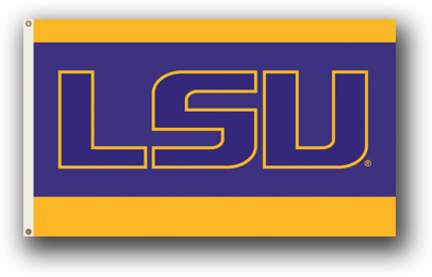 Louisiana State (LSU) Tigers "LSU" Premium 3' x 5' Flag