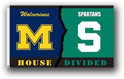 Michigan Wolverines vs. Michigan State Spartans Premium 3' x 5' Rivalry Flag