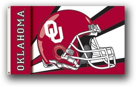Oklahoma Sooners Premium 3' x 5' Helmet Flag