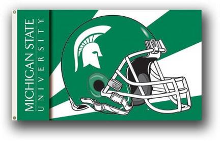 Michigan State Spartans Premium 3' x 5' Helmet Flag