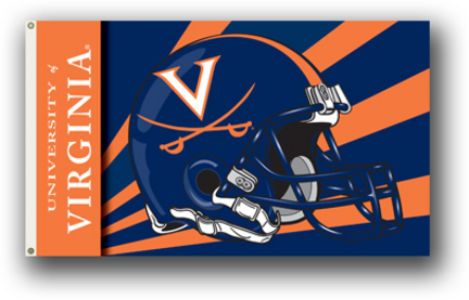 Virginia Cavaliers Helmet Premium 3' x 5' Flag