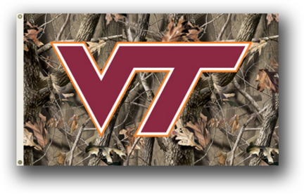 Virginia Tech Hokies Realtree Camouflage Premium 3' x 5' Flag