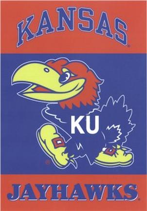 Kansas Jayhawks Premium 28" x 40" Two-Sided Banner