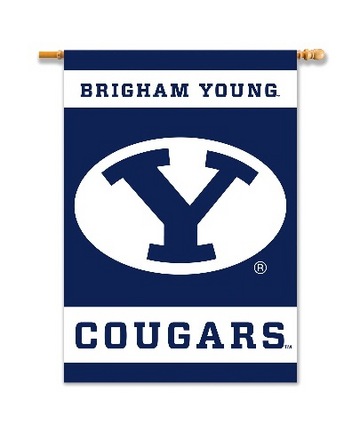 Brigham Young (BYU) Cougars Premium 28" x 40" Two Sided Banner