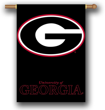 Georgia Bulldogs Black Premium 28" x 40" Two Sided Banner
